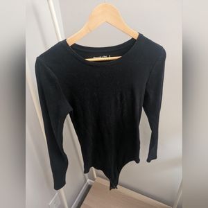 ✨ Abercrombie Ribbed Long Sleeve Bodysuit 🖤